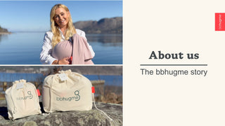 bbhugme founder with prregnancy pillow in Norway