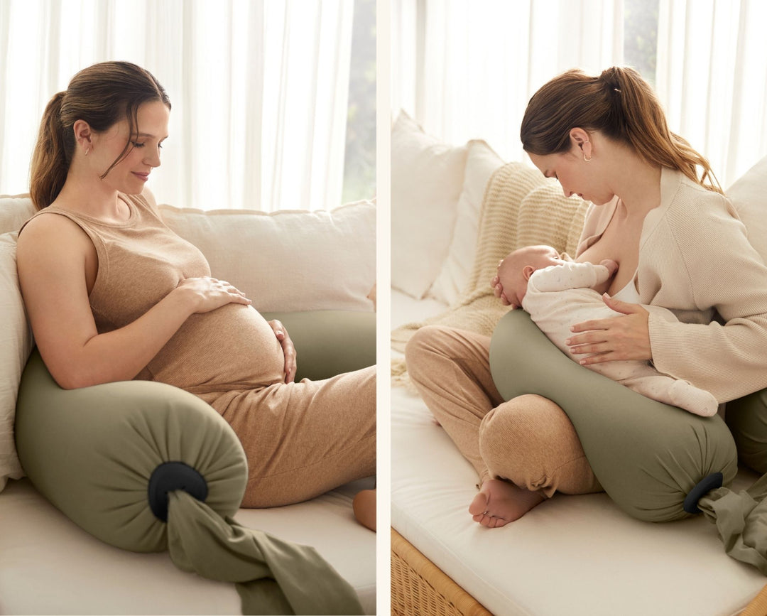 bbhugme Pregnancy Pillow 2-in-1 Design DustyOlive