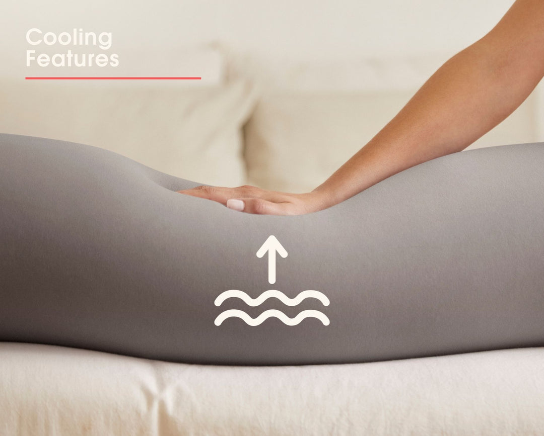 bbhugme Pregnancy Pillow Cooling Features Stone