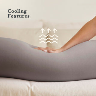 bbhugme pregnancy pillow with cooling features
